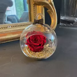 Rose éternelle haute couture rouge